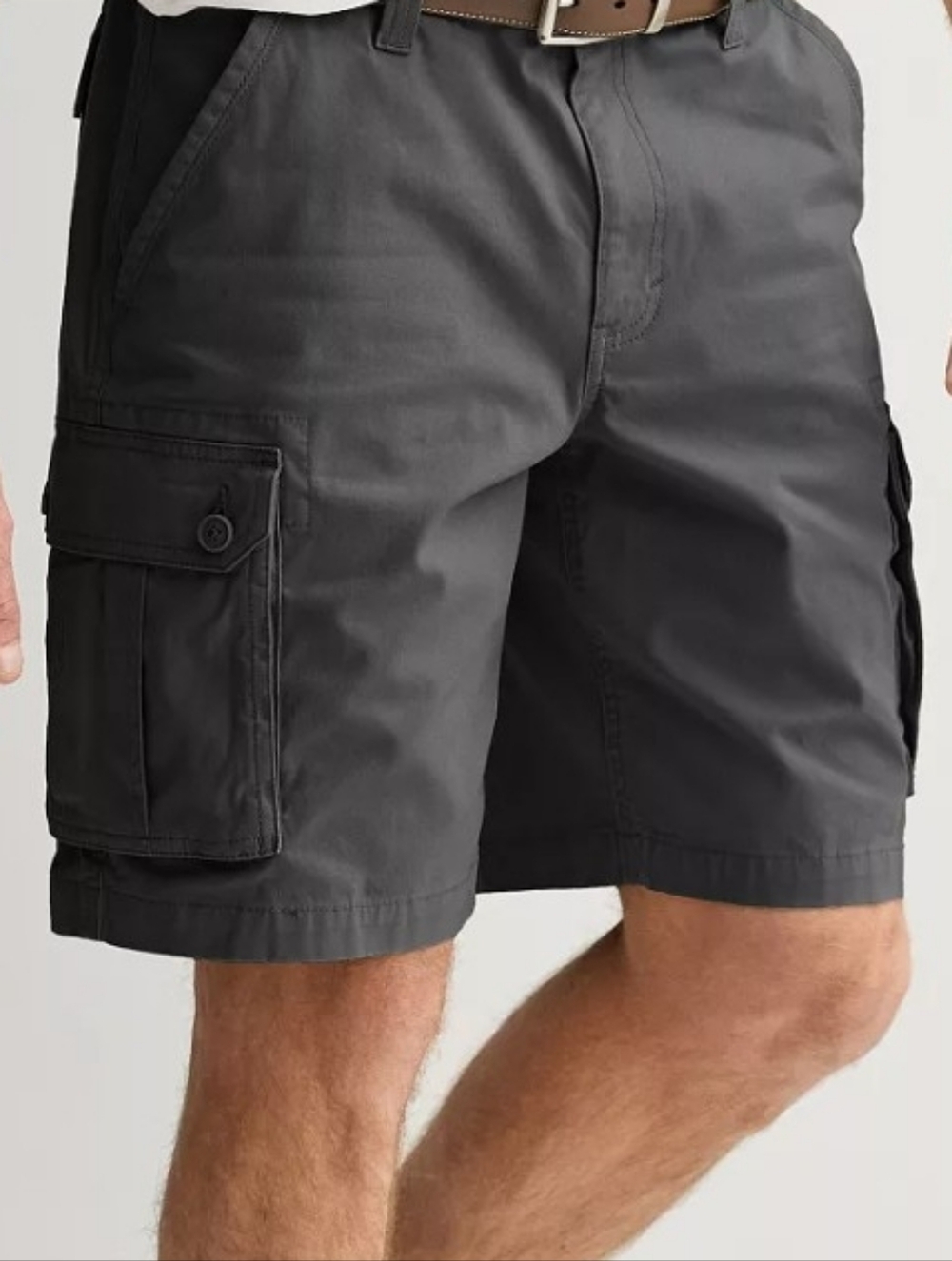 NWT Somoma Men Cargo Shorts Size 32, Dark Charcoal Gray